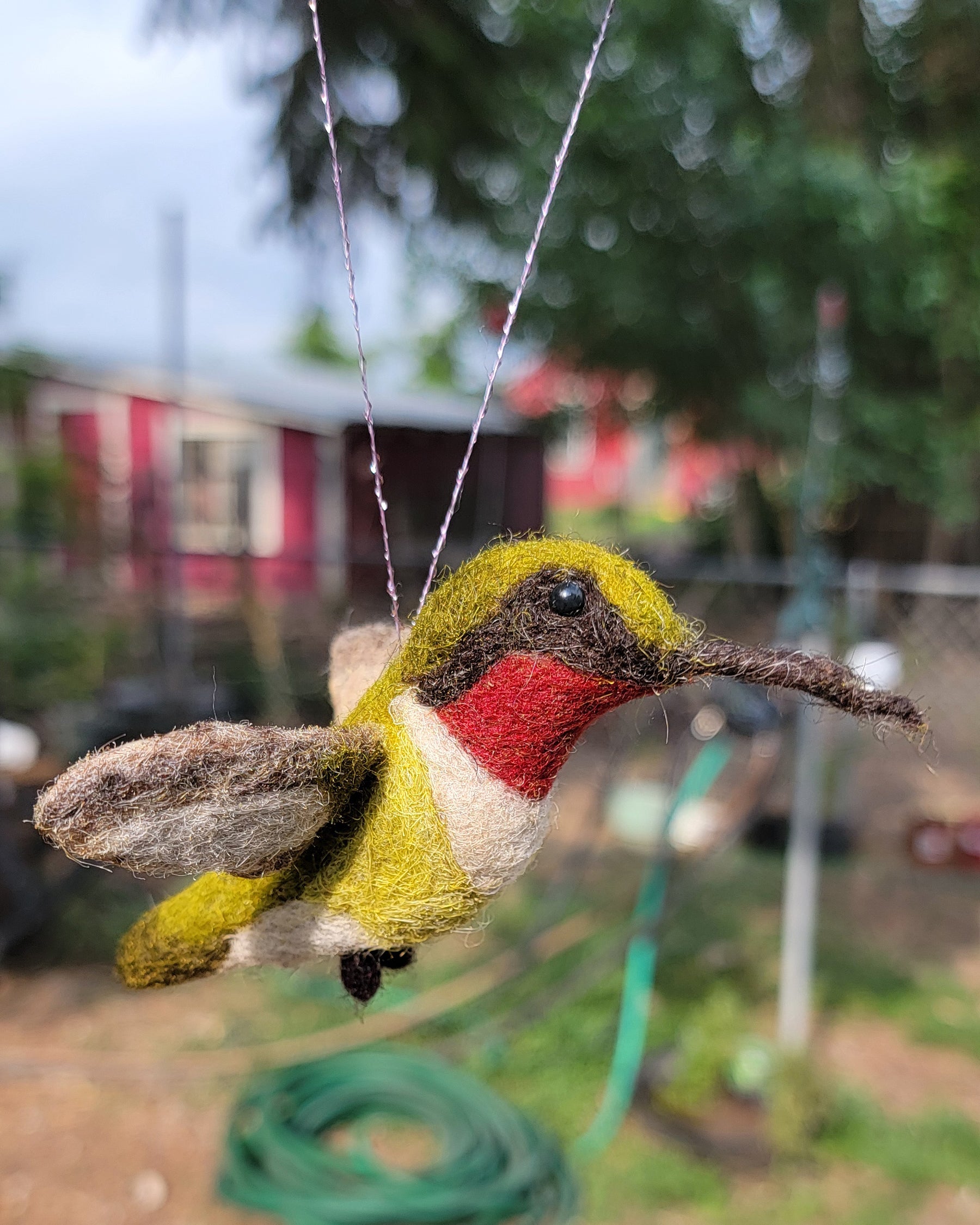 7/15 | Needle Felted Hummingbird