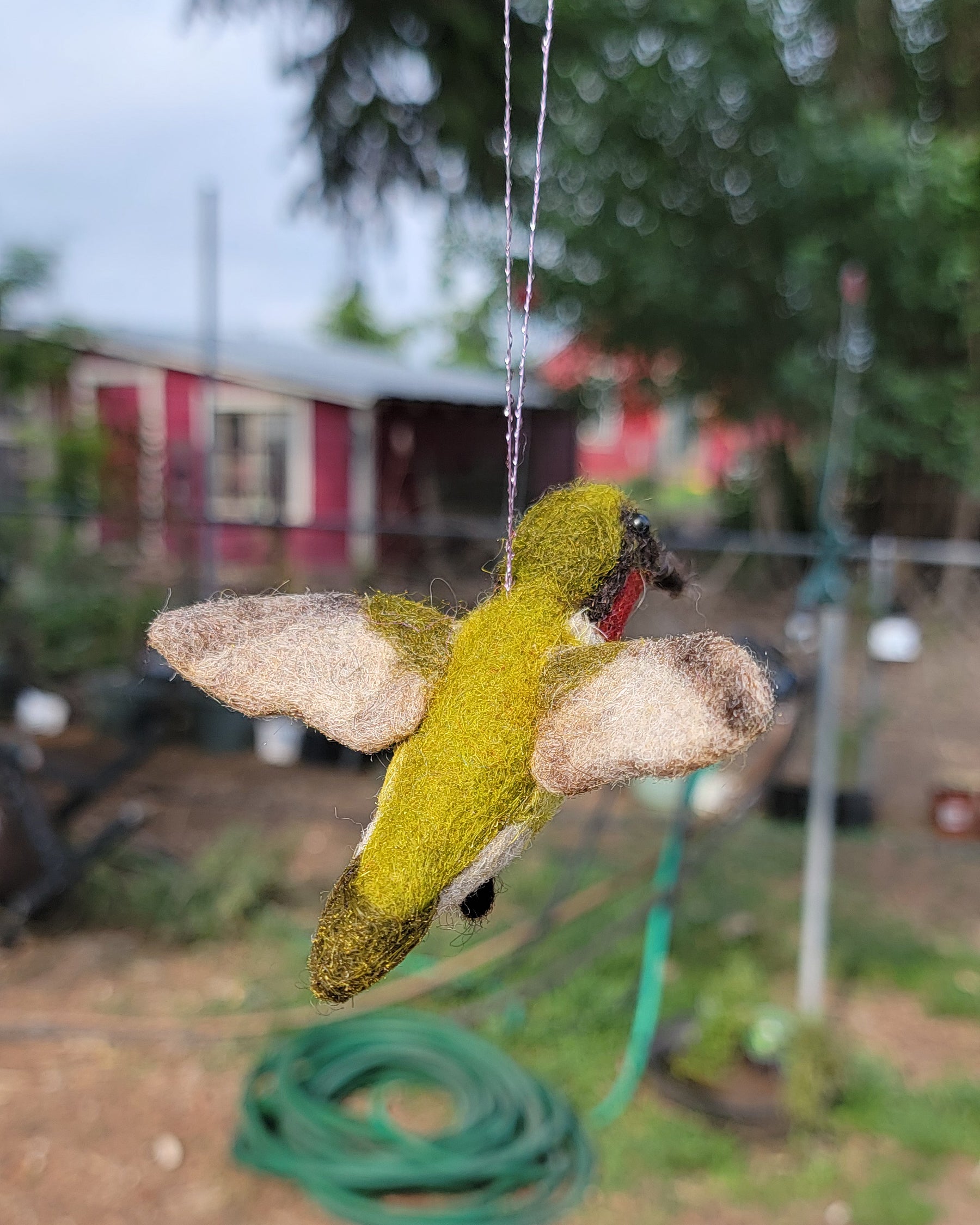 7/15 | Needle Felted Hummingbird