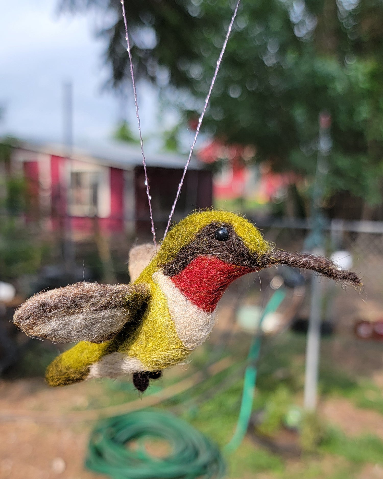 7/15 | Needle Felted Hummingbird