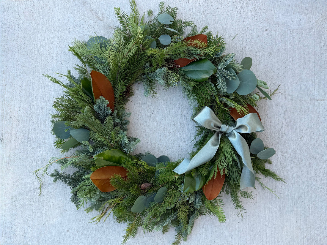Fresh Wreath Making Class with Small Joy Flowers Co.