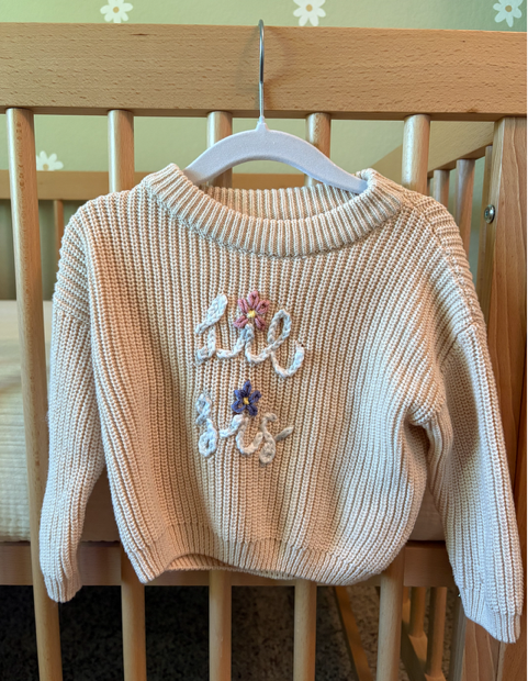 8/17 - Yarn Embroidery on Knitwear